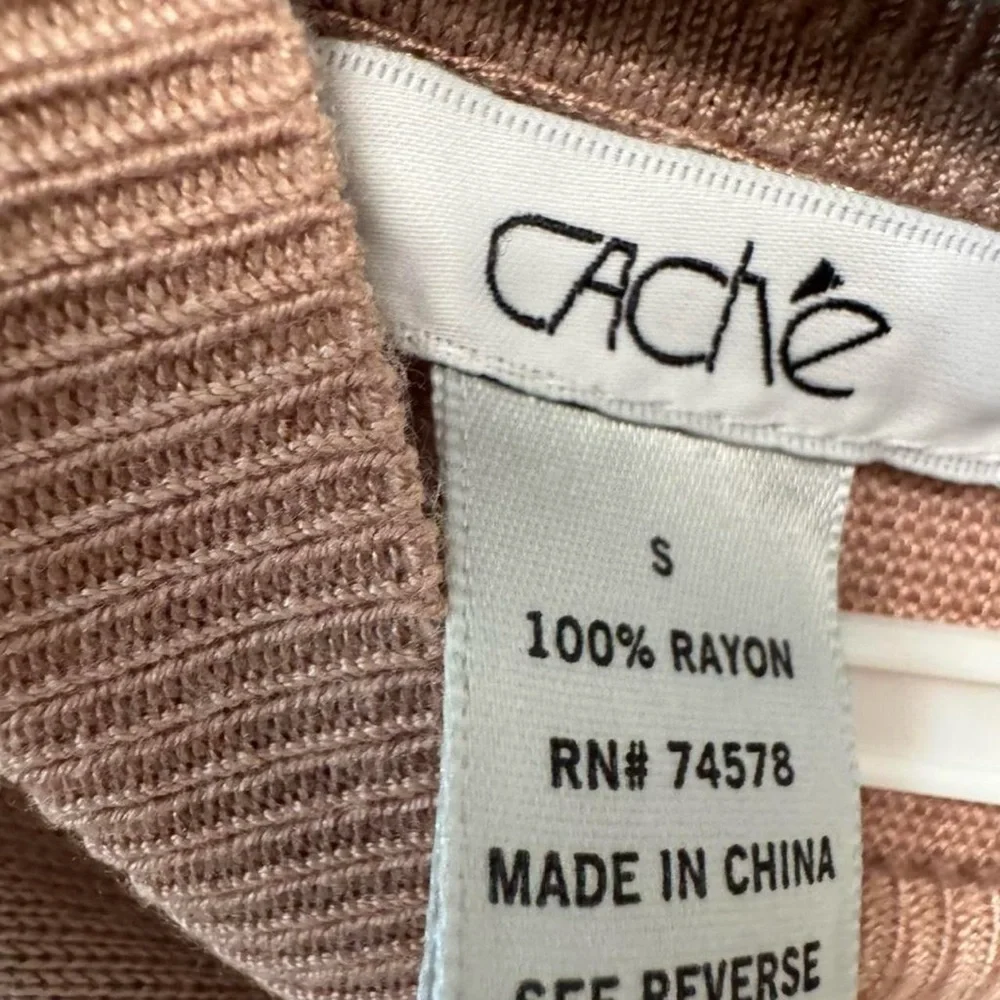 Cache Women's Turtleneck Neck Sweater in Tan - Picture 2 of 8